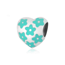 обзорное фото Серебряный подвес-шарм Сердце с цветочками и эмалью 025022 Серебряные подвесы-шармы (бусины) обзорное фото Серебряный подвес-шарм Сердце с цветочками и эмалью 025022  Серебряные подвесы-шармы (бусины)