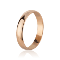 обзорное фото Золотое обручальное кольцо гладкое 11850  Классические обручальные кольца из золота
