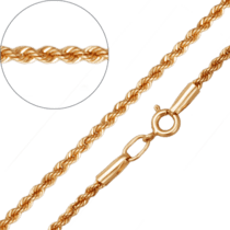 обзорное фото Золотая цепочка Жгут 11002  Золотые цепочки плетения Жгут