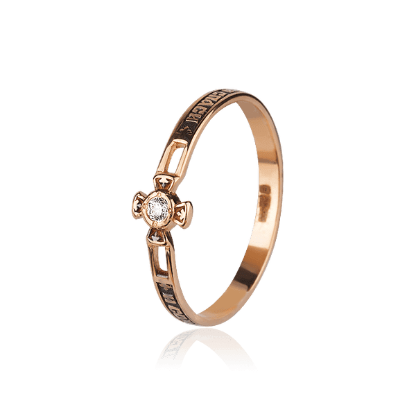 Золотое кольцо с фианитом 028060 детальное изображение ювелирного изделия Золотые кольца с фианитом Золотое кольцо с фианитом 028060 детальное изображение ювелирного изделия Золотые кольца с фианитом