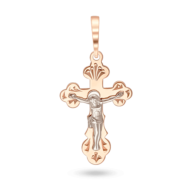Золотой детский крестик с распятием "Спаси та збережи" 026363 детальное изображение ювелирного изделия Детский золотой крестик Золотой детский крестик с распятием "Спаси та збережи" 026363 детальное изображение ювелирного изделия Детский золотой крестик