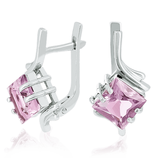 Золотые серьги с аметистом 023582 детальное изображение ювелирного изделия Золотые серьги с аметистом Золотые серьги с аметистом 023582 детальное изображение ювелирного изделия Золотые серьги с аметистом