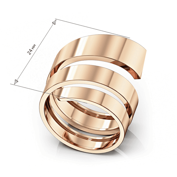 Золотое кольцо Спираль без вставок купить Киев Украина заграницу