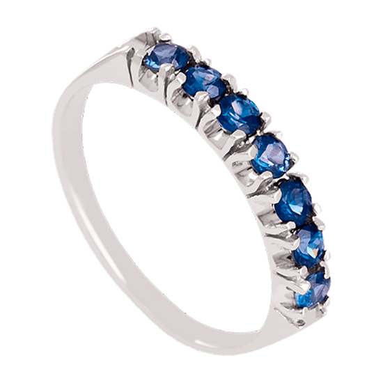 Золотое кольцо с сапфиром 023806 детальное изображение ювелирного изделия Золотые кольца с сапфиром