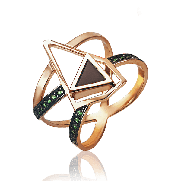 Золотое кольцо с агатом и нанокристаллами 030051 детальное изображение ювелирного изделия Золотые кольца с агатом Золотое кольцо с агатом и нанокристаллами 030051 детальное изображение ювелирного изделия Золотые кольца с агатом