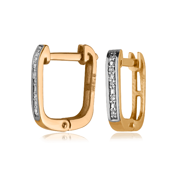 Золотые серьги с бриллиантом s21296 детальное изображение ювелирного изделия Золотые серьги с бриллиантами Золотые серьги с бриллиантом s21296 детальное изображение ювелирного изделия Золотые серьги с бриллиантами