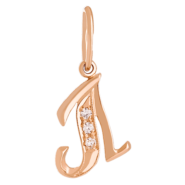 Золотой кулон буква Л с цирконием 023724 детальное изображение ювелирного изделия Подвески буквы из золота Золотой кулон буква Л с цирконием 023724 детальное изображение ювелирного изделия Подвески буквы из золота