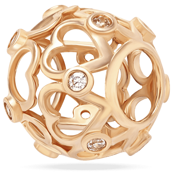 Золотой подвесок Сердца с фианитами 038975  детальное изображение ювелирного изделия Золотые кулоны с фианитом Золотой подвесок Сердца с фианитами 038975  детальное изображение ювелирного изделия Золотые кулоны с фианитом