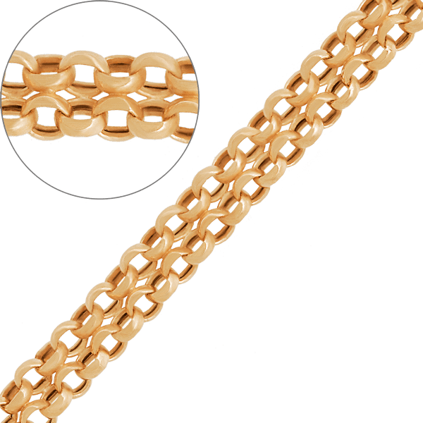 Золотая цепочка Дочбисмарк 14624 детальное изображение ювелирного изделия Дочбисмарк плетение золотых цепочек