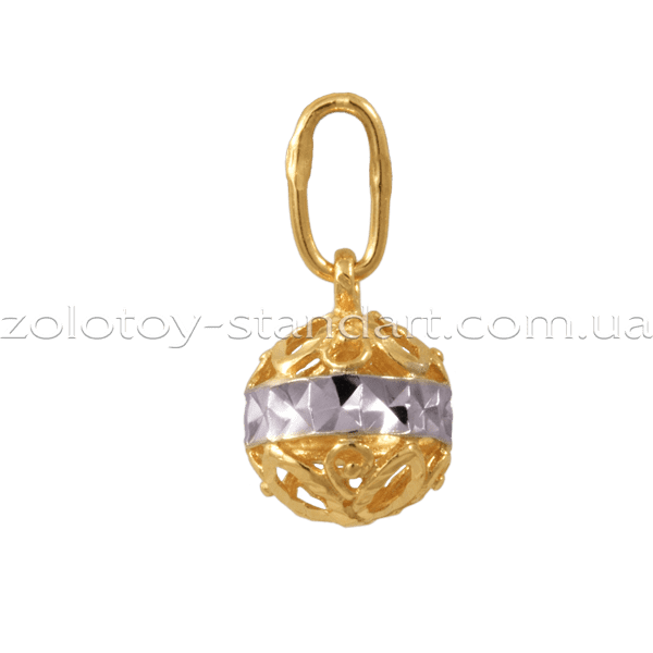 Золотой подвес Шарик 62326 детальное изображение ювелирного изделия Золотые подвески без камней Золотой подвес Шарик 62326 детальное изображение ювелирного изделия Золотые подвески без камней