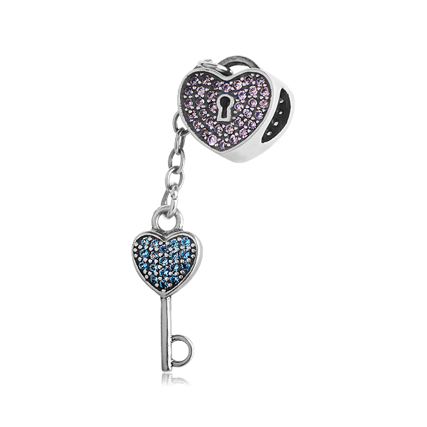 Серебряный подвес-шарм Серце и ключик 025178 детальное изображение ювелирного изделия Серебряные подвесы-шармы (бусины) Серебряный подвес-шарм Серце и ключик 025178 детальное изображение ювелирного изделия Серебряные подвесы-шармы (бусины)