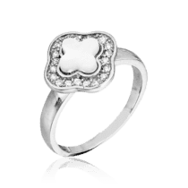 обзорное фото Серебряное кольцо в стиле Louis Vuitton 027005  Серебряные кольца