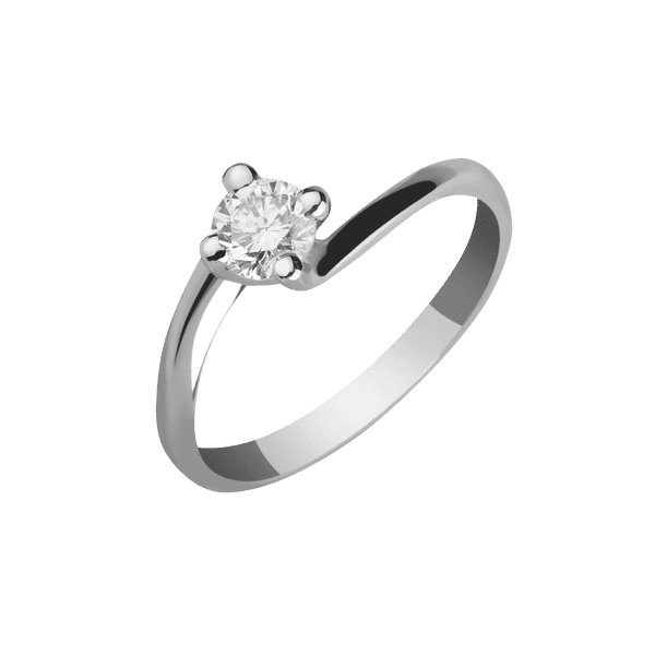 Кольцо в белом золоте с бриллиантом 024093 детальное изображение ювелирного изделия Золотые кольца для помолвки с бриллиантом Кольцо в белом золоте с бриллиантом 024093 детальное изображение ювелирного изделия Золотые кольца для помолвки с бриллиантом