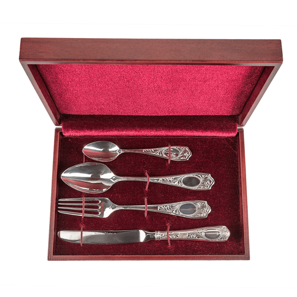 Индивидуальный столовый набор 024312 детальное изображение ювелирного изделия Наборы столового серебра Индивидуальный столовый набор 024312 детальное изображение ювелирного изделия Наборы столового серебра