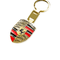 обзорное фото Золотой брелок на ключи от машины Porsche 036491  Брелок из золота