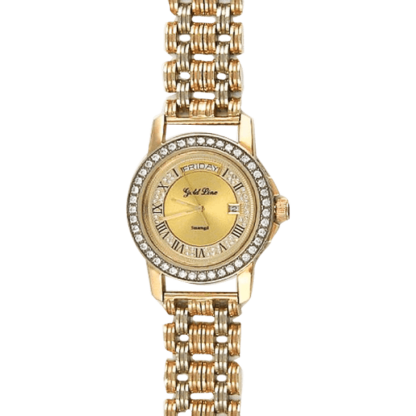 Наручний чоловічий годинник з золотим браслетом 036344 детальне зображення ювелірного виробу Наручний чоловічий годинник з золотим браслетом 036344 детальне зображення ювелірного виробу