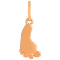 обзорное фото Золотой кулон Ножка 025409  Золотые подвески без камней