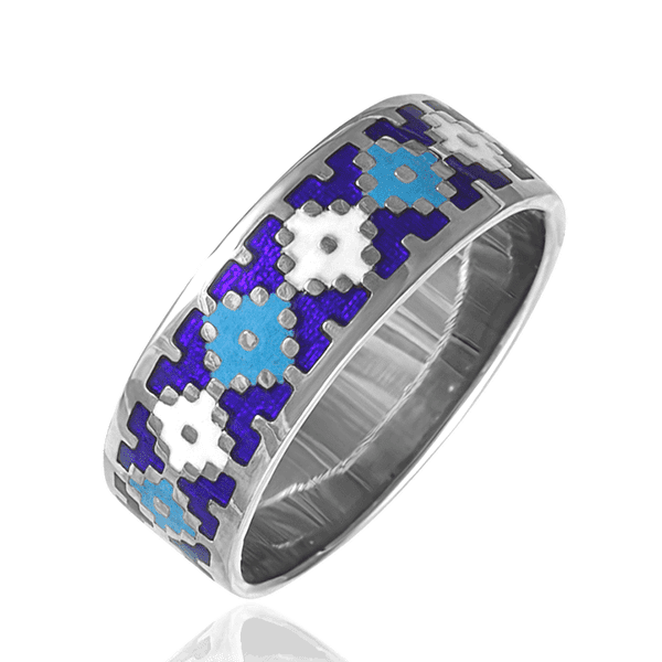 Серебряное кольцо Украинские традиции 037212 детальное изображение ювелирного изделия Серебряные кольца со вставками Серебряное кольцо Украинские традиции 037212 детальное изображение ювелирного изделия Серебряные кольца со вставками