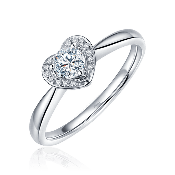 Помолвочное кольцо Сердце с бриллиантами 030991 детальное изображение ювелирного изделия Золотые кольца Помолвочное кольцо Сердце с бриллиантами 030991 детальное изображение ювелирного изделия Золотые кольца