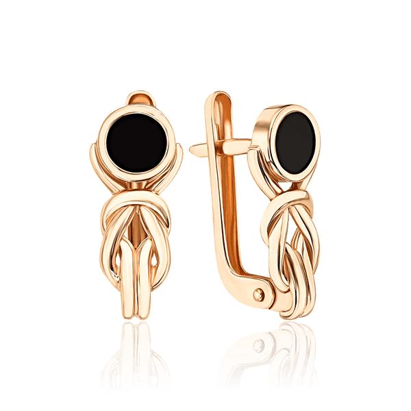 золотые серьги с агатом золотые серьги с агатом