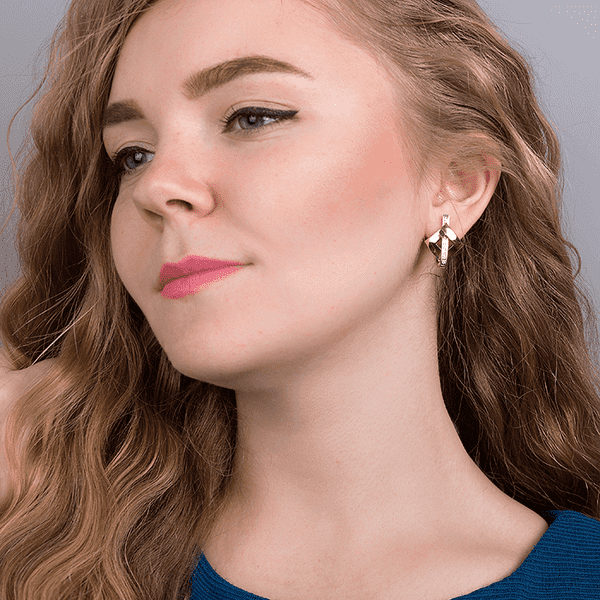 стильные серьги геометрия  стильные серьги геометрия