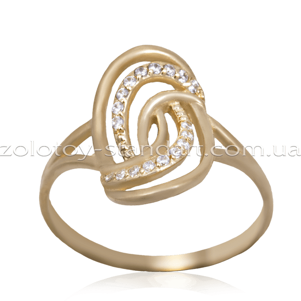Золотое кольцо 12254 детальное изображение ювелирного изделия Золотые кольца с фианитом Золотое кольцо 12254 детальное изображение ювелирного изделия Золотые кольца с фианитом
