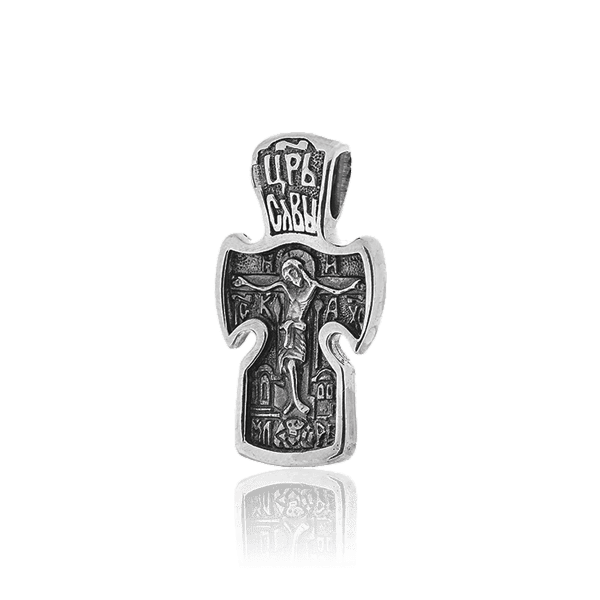 Православный серебряный крестик 030619 детальное изображение ювелирного изделия Серебряные подвески крестики Православный серебряный крестик 030619 детальное изображение ювелирного изделия Серебряные подвески крестики