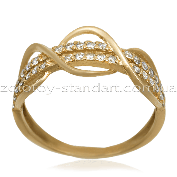 Золотое кольцо 11965 детальное изображение ювелирного изделия Золотые кольца с фианитом Золотое кольцо 11965 детальное изображение ювелирного изделия Золотые кольца с фианитом