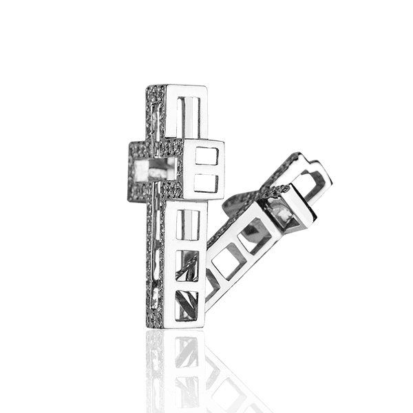 золотой крестик 2 в 1 с бриллиантами фото золотой крестик 2 в 1 с бриллиантами фото