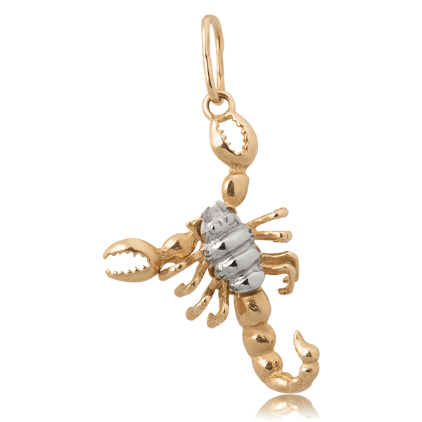 Золотой подвес Скорпион 62082 детальное изображение ювелирного изделия Золотые кулоны Животные Золотой подвес Скорпион 62082 детальное изображение ювелирного изделия Золотые кулоны Животные