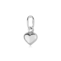 обзорное фото Серебряный кулон Сердце 025129  Серебряные подвески без вставок