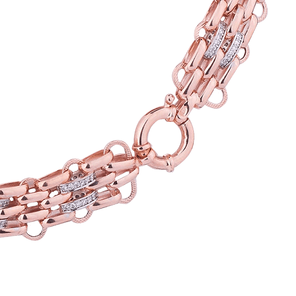 Золотое колье с фианитами 026041 купить Золотое колье с фианитами 026041 купить