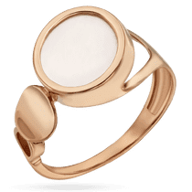 обзорное фото Золотое кольцо с перламутром Мишель 033800 Золотые кольца с агатом обзорное фото Золотое кольцо с перламутром Мишель 033800  Золотые кольца с агатом