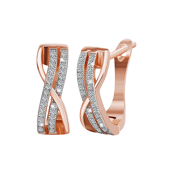 Серебряные серьги с фианитом 025621 детальное изображение ювелирного изделия Серьги с позолотой Серебряные серьги с фианитом 025621 детальное изображение ювелирного изделия Серьги с позолотой