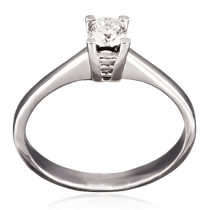 обзорное фото Кольцо из белого золота с бриллиантом 024084 Золотые кольца для помолвки с бриллиантом обзорное фото Кольцо из белого золота с бриллиантом 024084  Золотые кольца для помолвки с бриллиантом
