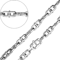 обзорное фото Стильная цепочка из белого золота Барака с бриллиантами 032155 Полновесные золотые цепочки обзорное фото Стильная цепочка из белого золота Барака с бриллиантами 032155  Полновесные золотые цепочки