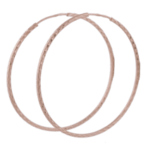 обзорное фото Золотые серьги 100025  Золотые серьги кольца (конго) 