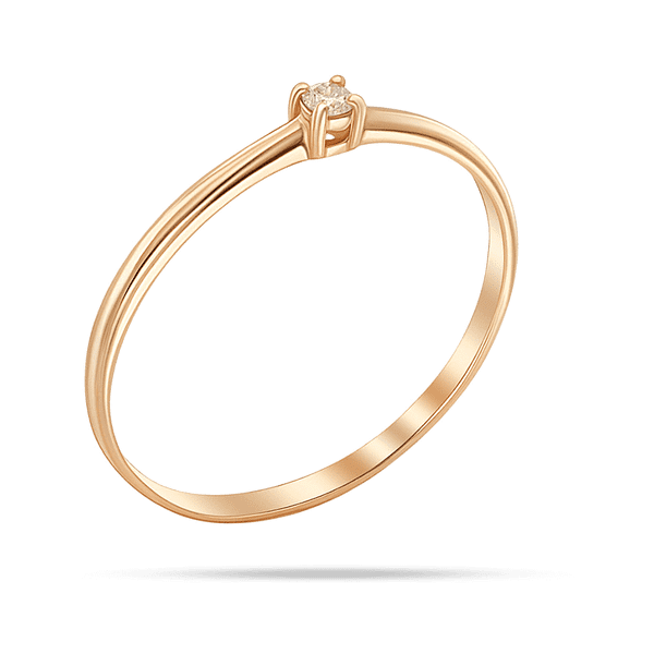 Роздільна золота каблучка з камінчиком на одному та діамантами по спіралі навколо нього Роздільна золота каблучка з камінчиком на одному та діамантами по спіралі навколо нього