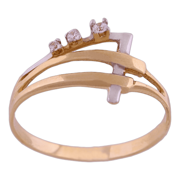 Золотое кольцо с цирконием 18227 детальное изображение ювелирного изделия Золотые кольца с фианитом Золотое кольцо с цирконием 18227 детальное изображение ювелирного изделия Золотые кольца с фианитом