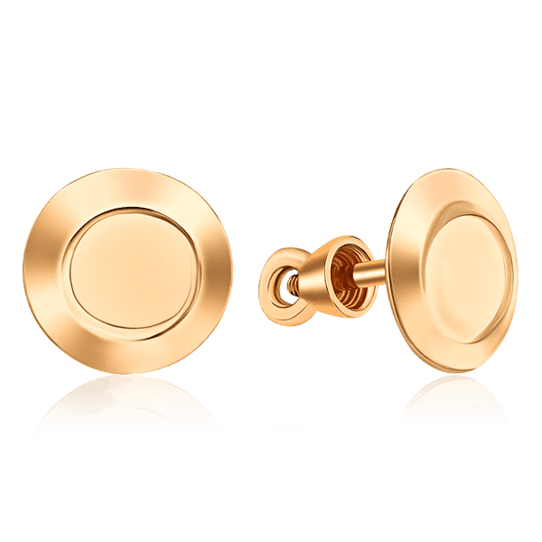 Золотые серьги гвоздики винтовые без вставок035804 детальное изображение ювелирного изделия Золотые серьги Золотые серьги гвоздики винтовые без вставок035804 детальное изображение ювелирного изделия Золотые серьги