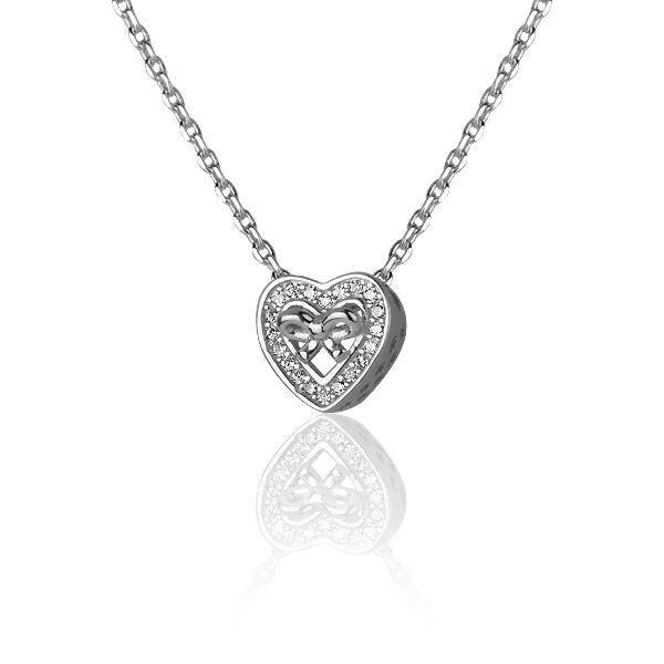 Серебряная цепочка якорное с серцем Серебряная цепочка якорное с серцем