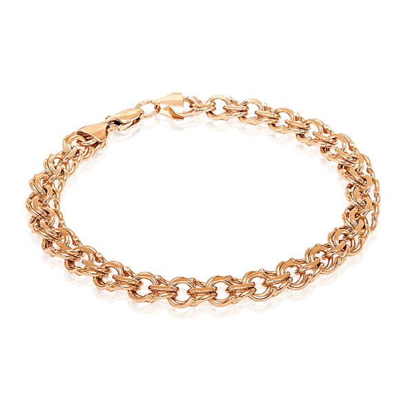 Золотой браслет мужской Бисмарк 034102 детальное изображение ювелирного изделия Золотые браслеты