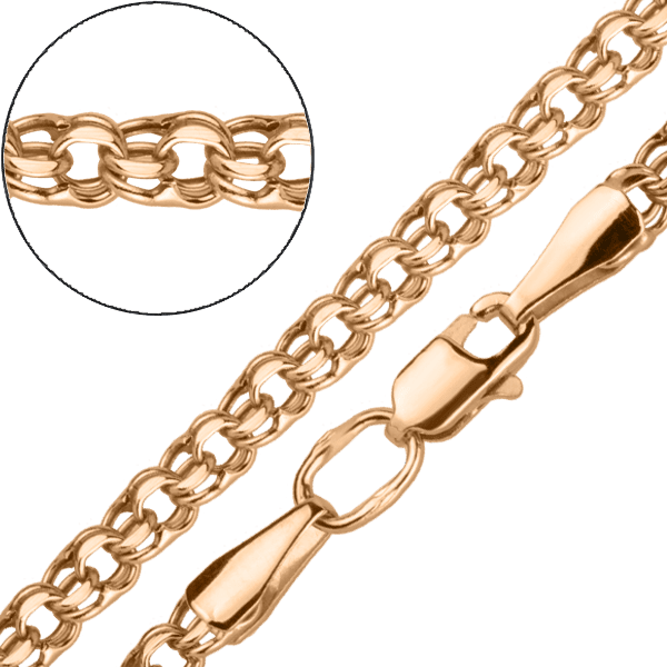 Золотая цепочка Бисмарк 14603 детальное изображение ювелирного изделия Золотые цепочки плетение Бисмарк Золотая цепочка Бисмарк 14603 детальное изображение ювелирного изделия Золотые цепочки плетение Бисмарк