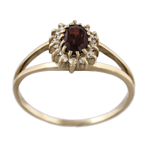 обзорное фото Золотое кольцо с гранатом 376615 Золотые кольца с гранатом обзорное фото Золотое кольцо с гранатом 376615  Золотые кольца с гранатом