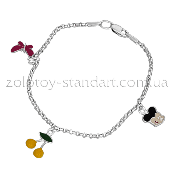 Серебряный браслет детский 59105 детальное изображение ювелирного изделия Браслеты детские Серебряный браслет детский 59105 детальное изображение ювелирного изделия Браслеты детские