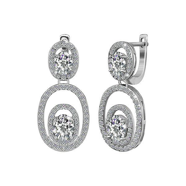 Серебряные серьги СК2Ф/403 детальное изображение ювелирного изделия Серебряные серьги с камнями