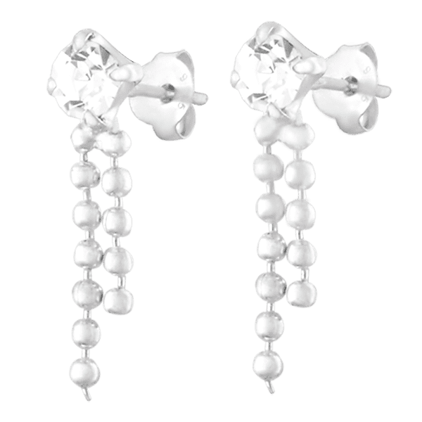 Серебряные серьги С1Ст/618 детальное изображение ювелирного изделия Серебряные серьги с камнями Серебряные серьги С1Ст/618 детальное изображение ювелирного изделия Серебряные серьги с камнями