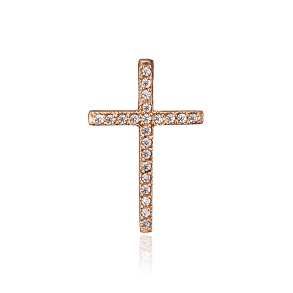 Золотой декоративный крестик с фианитами 035090 детальное изображение ювелирного изделия Золотые подвески Золотой декоративный крестик с фианитами 035090 детальное изображение ювелирного изделия Золотые подвески