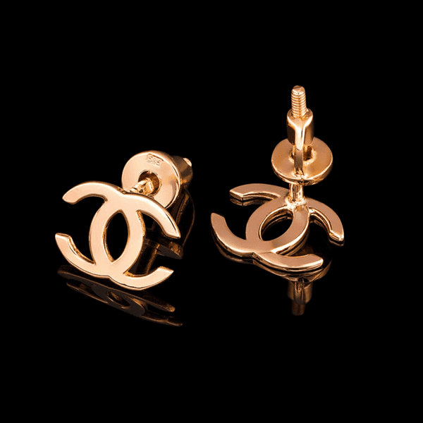 серьги золотые шанель серьги золотые шанель