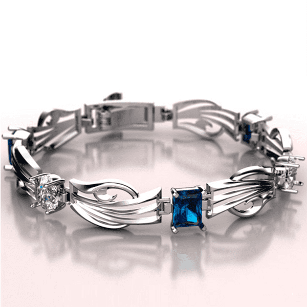 Браслет из белого золота 893085 детальное изображение ювелирного изделия Золотые браслеты жесткие Браслет из белого золота 893085 детальное изображение ювелирного изделия Золотые браслеты жесткие